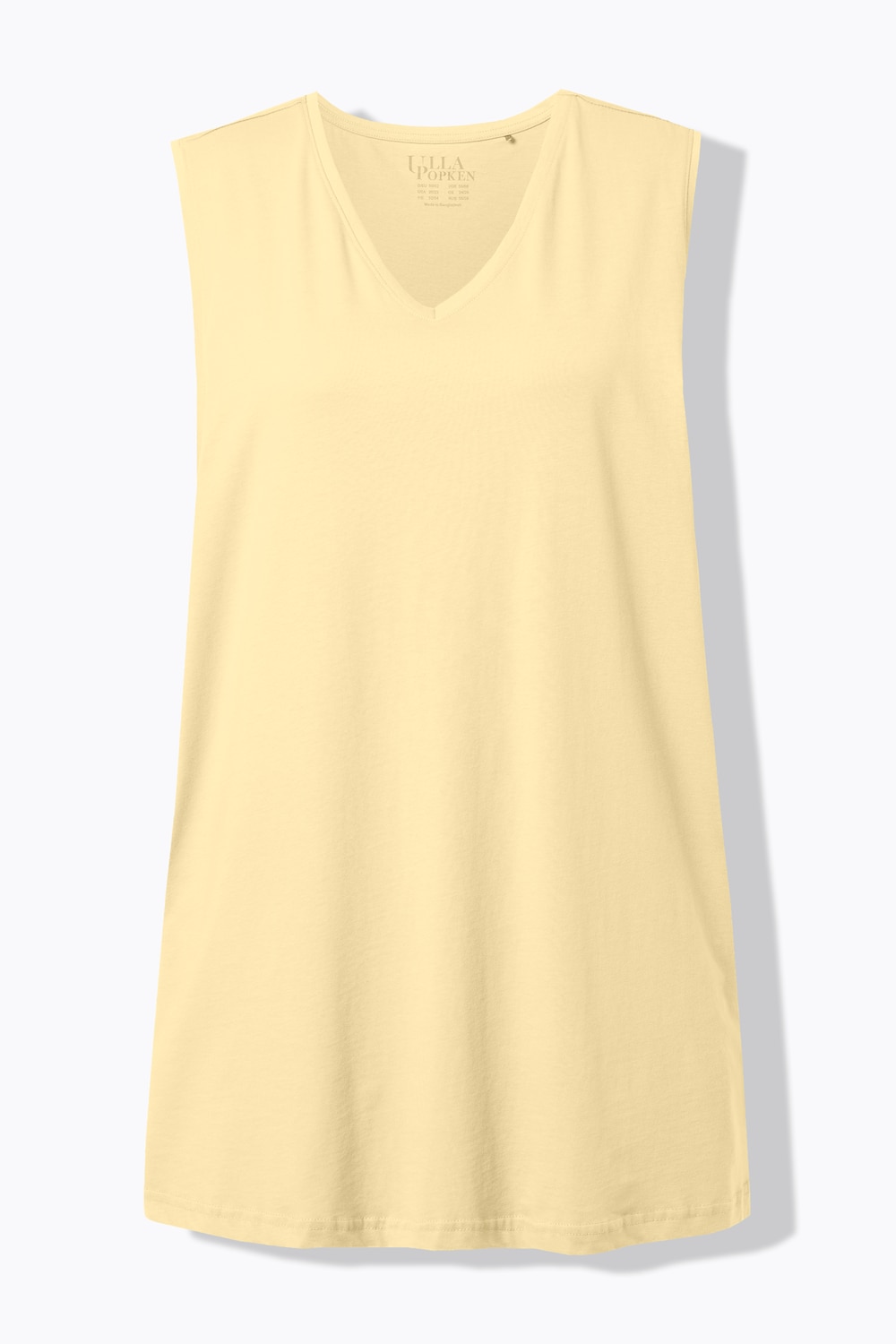 Stora storlekar Topp, Dam, beige, storlek: 58/60, Bomull/Viskos, Ulla Popken