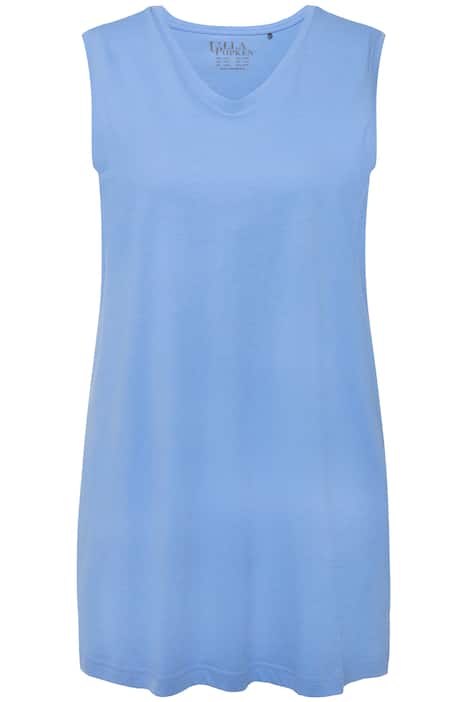 Top, výstřih do V, střih Relax, bez rukávů, bavlna