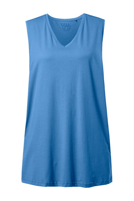 Top, výstřih do V, střih Relax, bez rukávů, bavlna