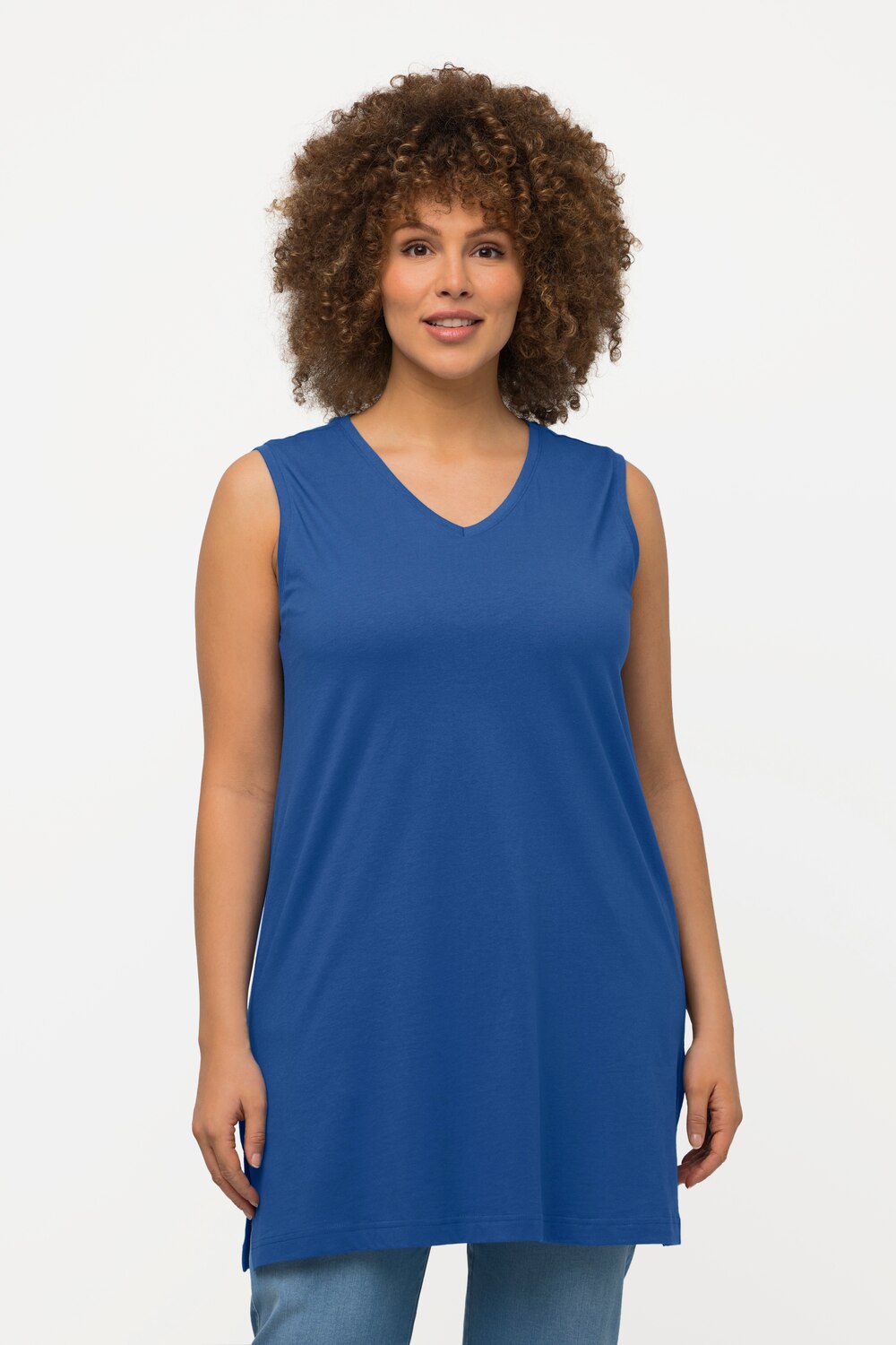 Grote Maten top, Dames, blauw, Maat: 50/52, Ulla Popken