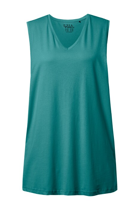 Top, výstřih do V, střih Relax, bez rukávů, bavlna