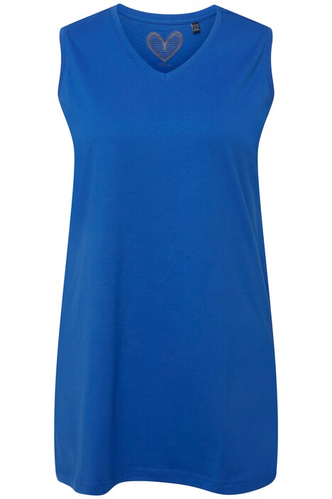 Top, výstřih do V, střih Relax, bez rukávů, bavlna