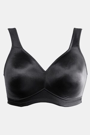 Ulla Popken Mikrofaser-BH, vorgeformte Doppelcups, atmungsaktiv - Große Größen