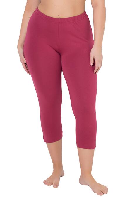 Capri kalhoty, 7/8 délka, elastický pas, do vel. 66/68