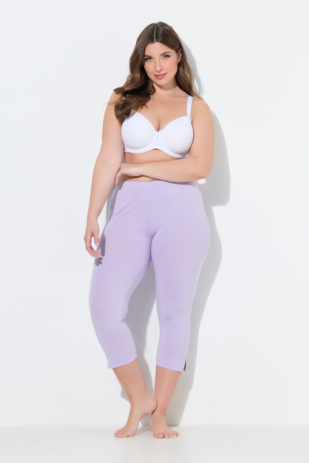 Capribroek, 7/8-lengte, elastische tailleband, tot maat 66/68