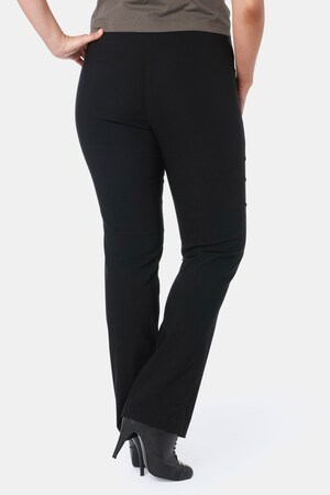 Duże rozmiary Wciągane spodnie, damska, czarne, rozmiar: 48, wiskoza/poliamid/elastan, Ulla Popken