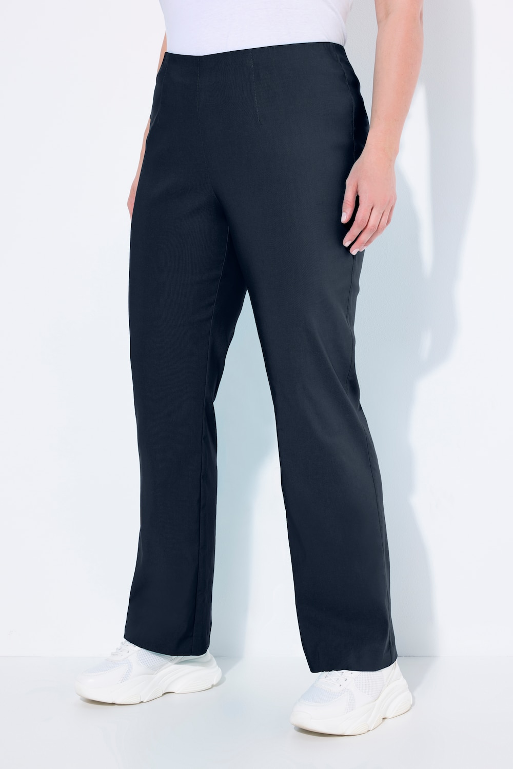 Große Größen Bengalin Hose, Damen, blau, Größe: 25, Viskose/Synthetische Fasern, Ulla Popken