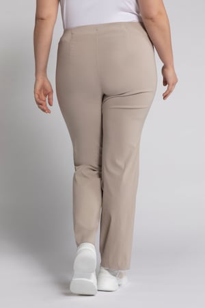 Duże rozmiary Wciągane spodnie, damska, matowy beż, rozmiar: 42, wiskoza/poliamid/elastan, Ulla Popken