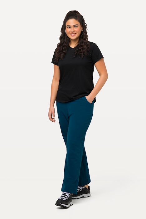 Organic Cotton Stretch Wide Leg Roll Over Pant