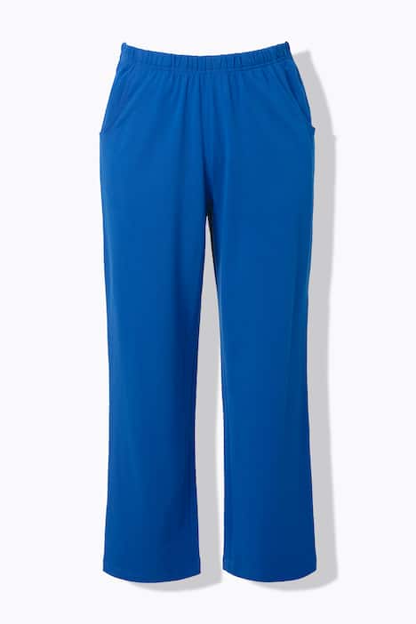 Joggingbroek, rechte pijpen, elastische band