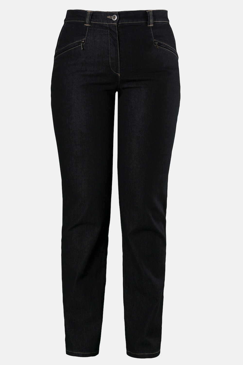 Stora storlekar Stretchjeans Mony, Dam, grå, storlek: 48, Bomull/Polyester, Ulla Popken