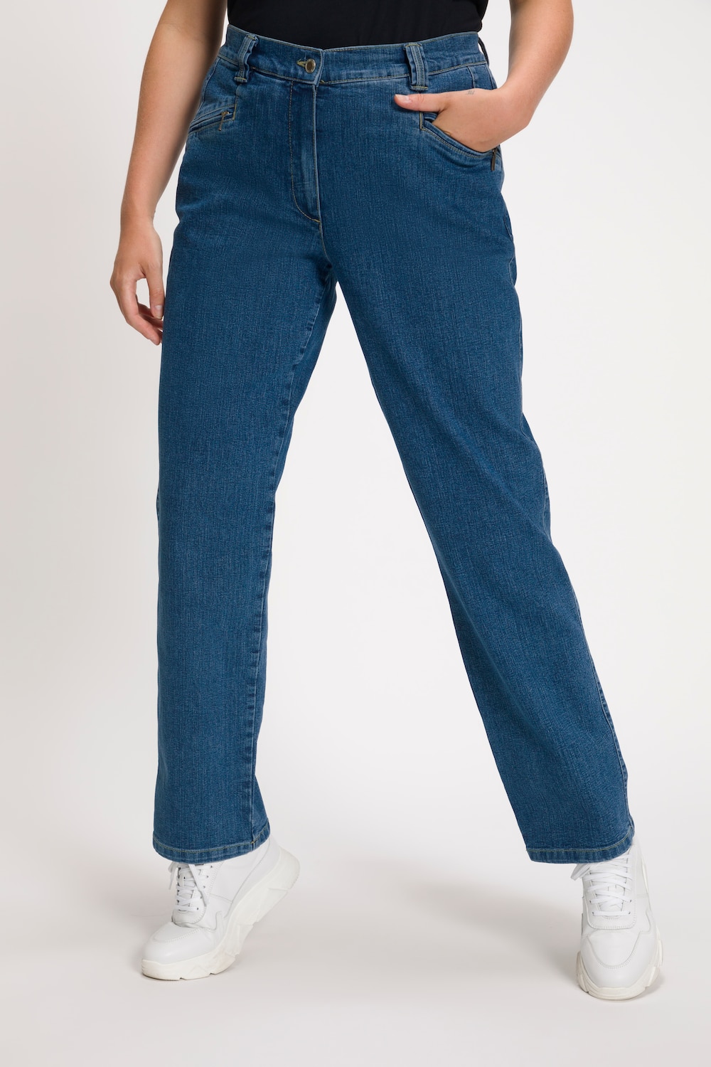 Jeans Mony, querelastisch, leicht konisches Bein