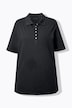 Poloshirt, Piqué, Polokragen, Samt-Knopfleiste, Halbarm