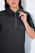 Poloshirt, Piqué, Polokragen, Samt-Knopfleiste, Halbarm