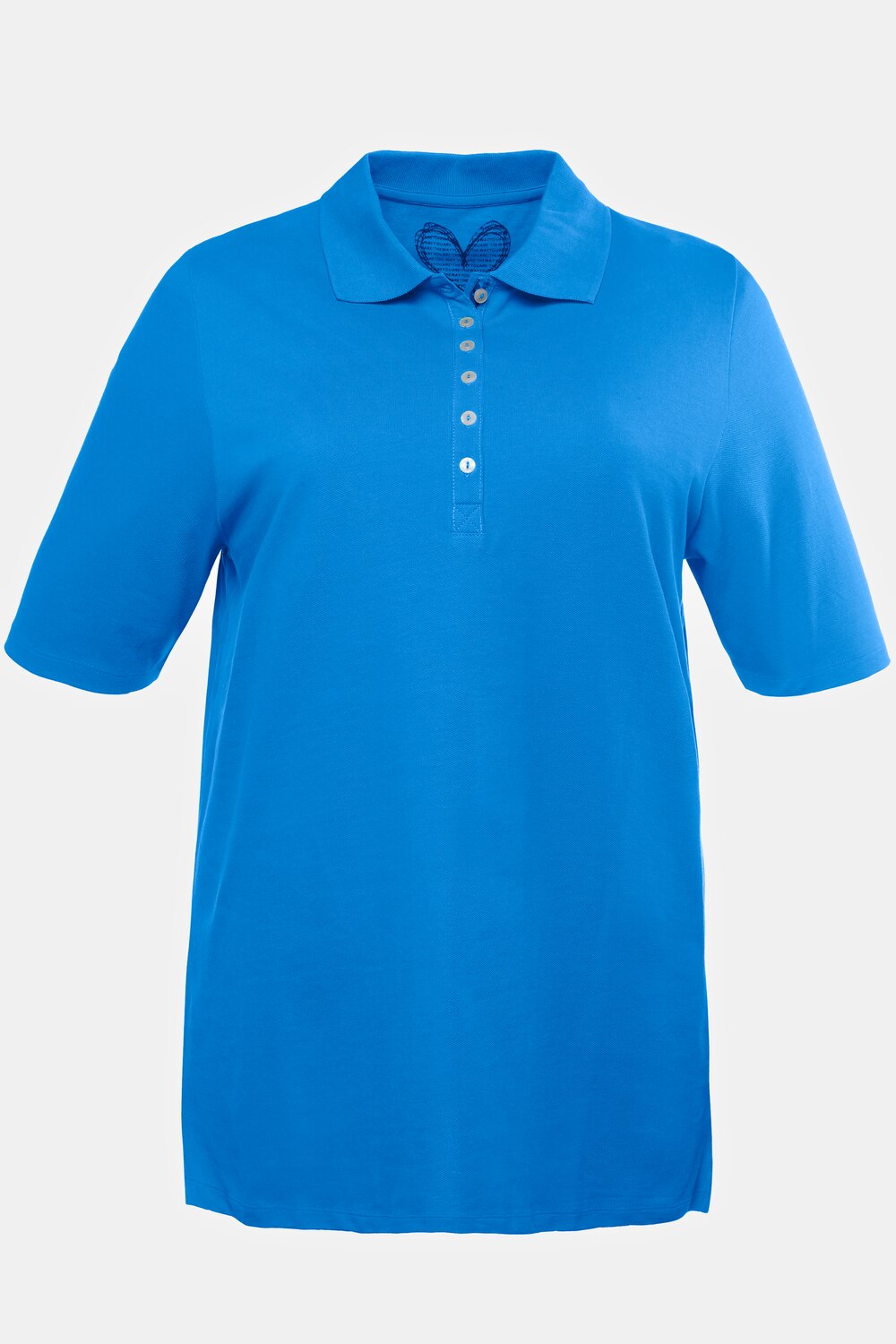 Grote Maten poloshirt, Dames, blauw, Maat: 46/48, Katoen, Ulla Popken Grote Maten poloshirt, Dames, blauw, Maat: 46/48, Katoen, Ulla Popken