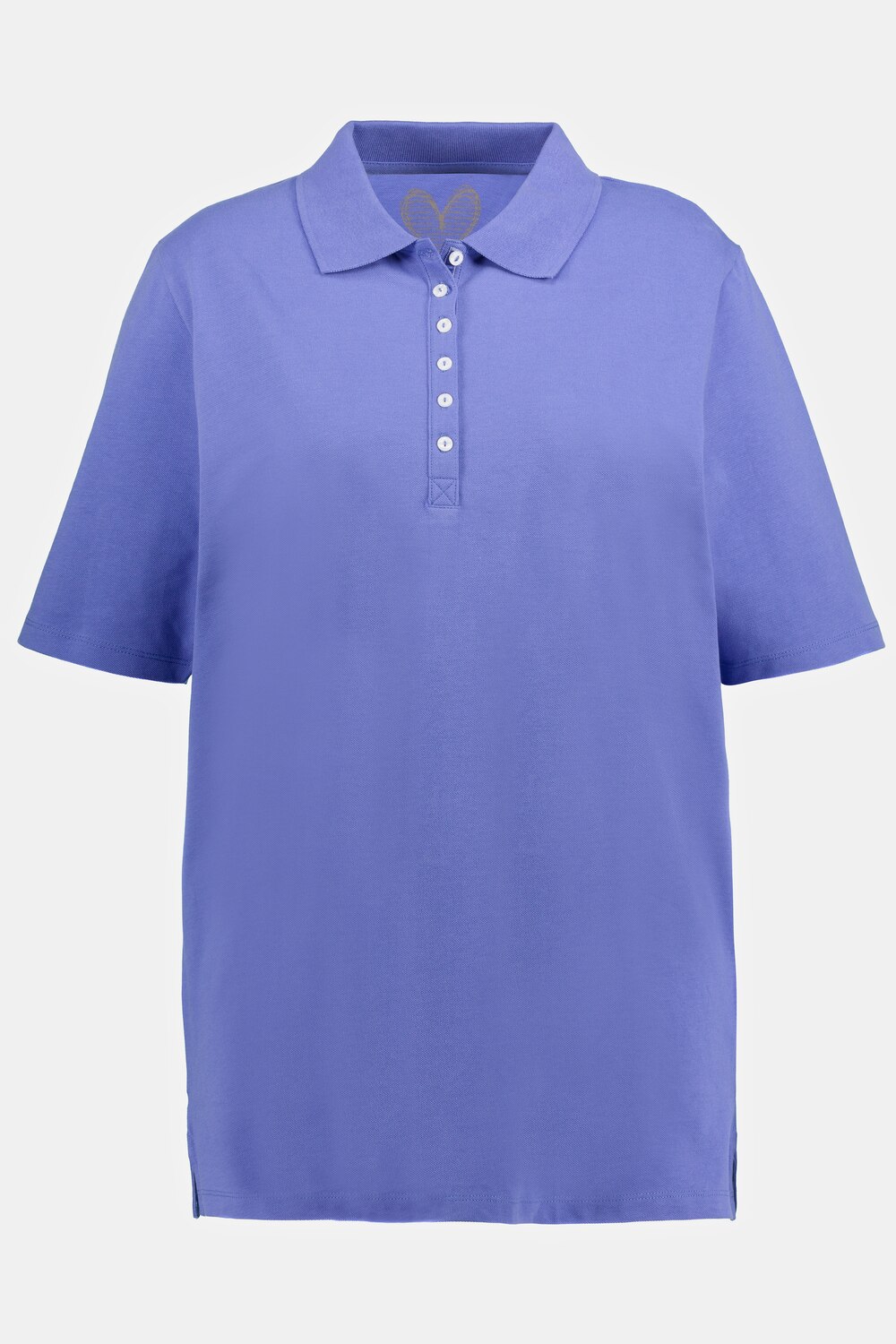 Grote Maten poloshirt, Dames, paars, Maat: 62/64, Katoen, Ulla Popken Grote Maten poloshirt, Dames, paars, Maat: 62/64, Katoen, Ulla Popken