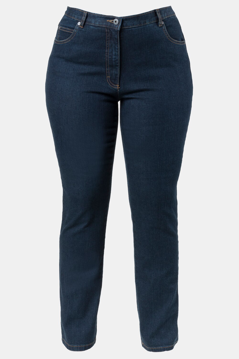 Grote Maten stretchjeans regular fit, Dames, blauw, Maat: 58, Katoen, Ulla Popken