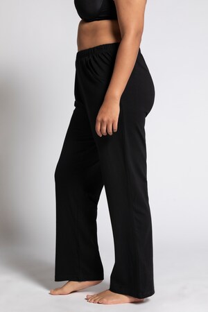 Duże rozmiary Spodnie, damska, czarne, rozmiar: 42/44, bawełna/elastan, Ulla Popken