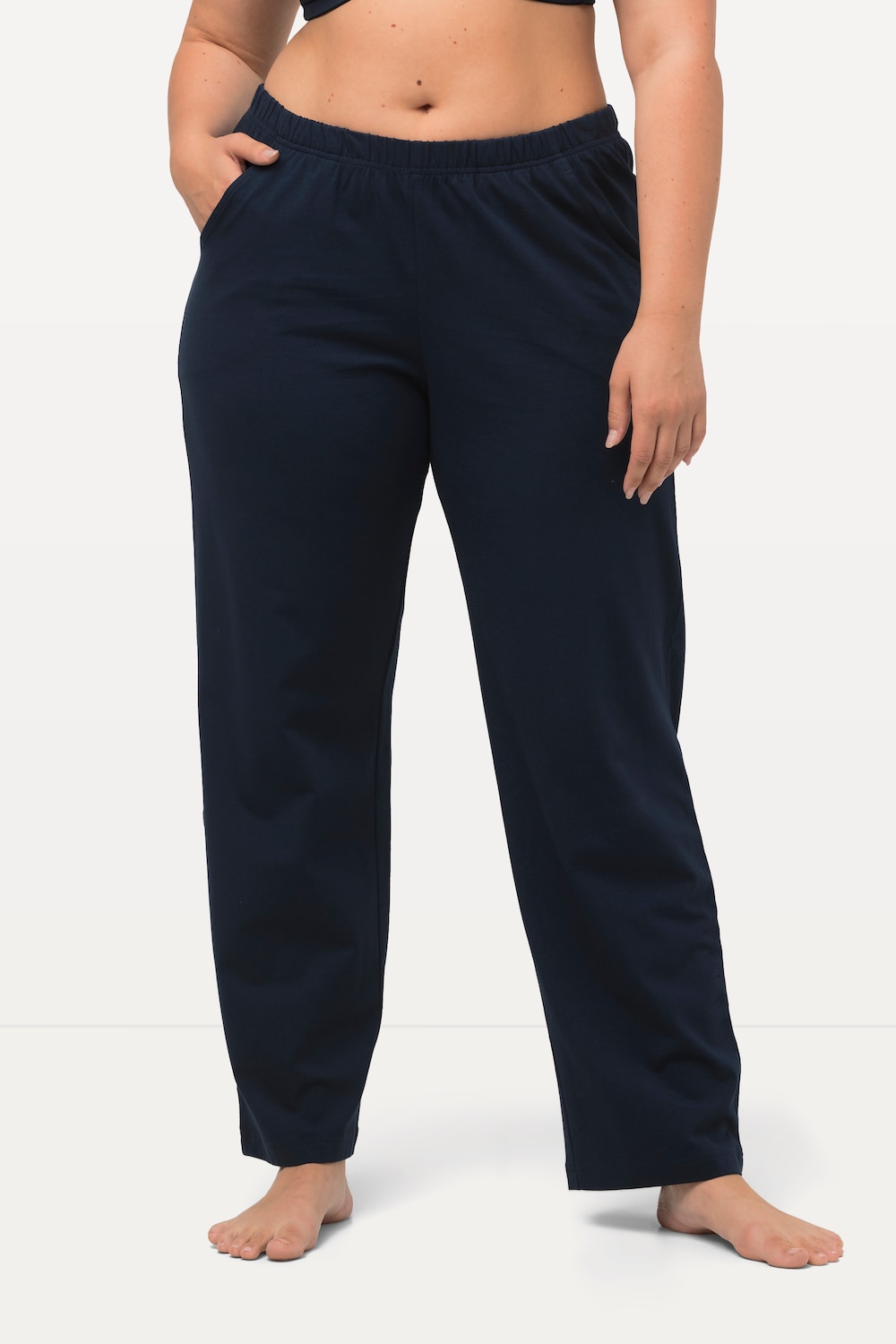 Große Größen Hose, Damen, blau, Größe: 54/56, Baumwolle, Ulla Popken