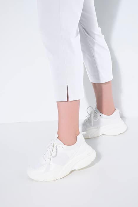 Pantaloni Bengaline, lungime până la gambe, talie elastică, cu stretch