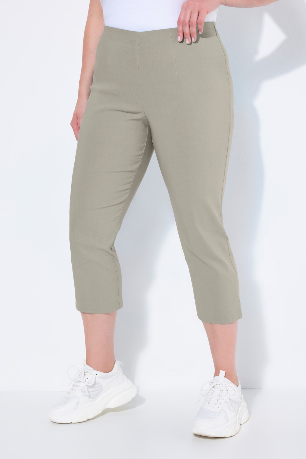 Thumbnail - Große Größen Bengalinhose, Damen, grau, Größe: 42, Viskose/Synthetische Fasern, Ulla Popken