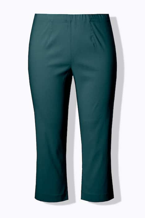 Stretch Basic Bengaline Capri Pants