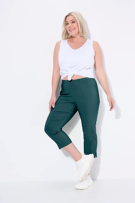 Stretch Basic Bengaline Capri Pants