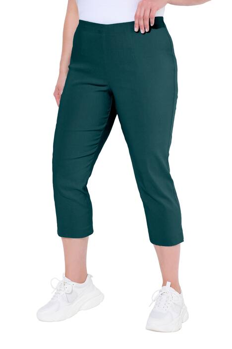 Bengalínové kalhoty, délka k lýtkům, elestický pas, strečové