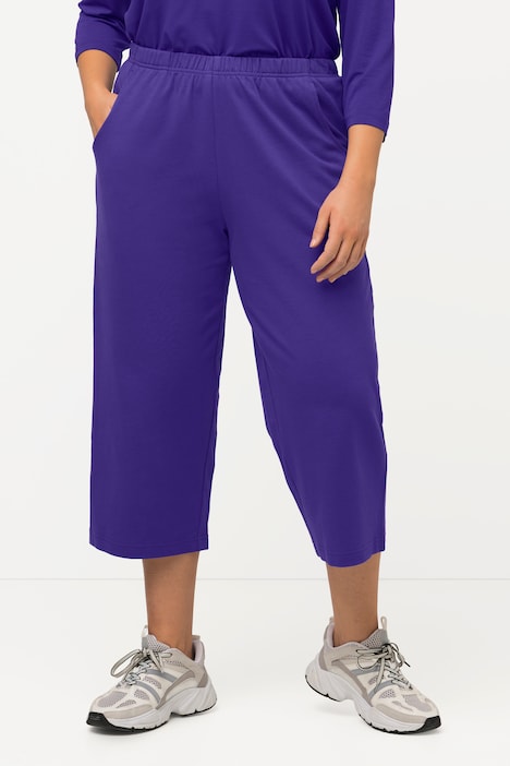Knit Cotton Elastic Waist Pocket Crop Pants | Pant | Pants