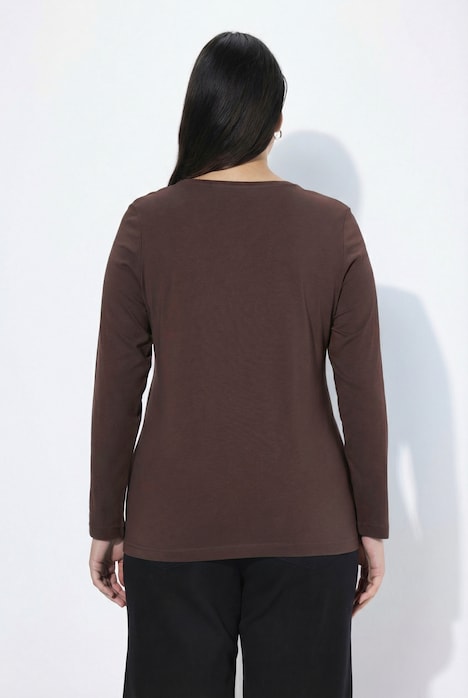 Shirt, Slim, Rundhalsausschnitt, Langarm