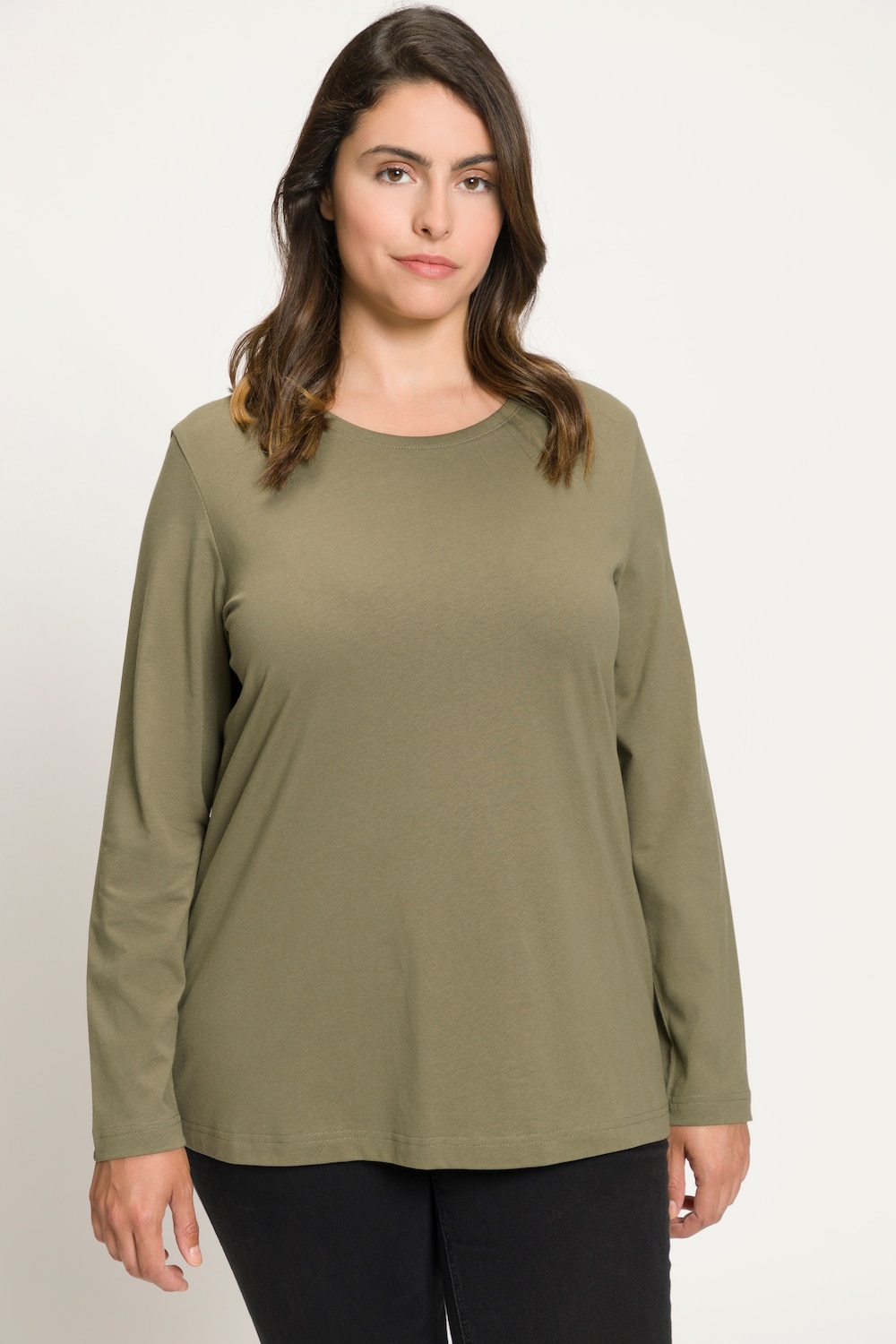 Grote Maten shirt, Dames, groen, Maat: 58/60, Ulla Popken
