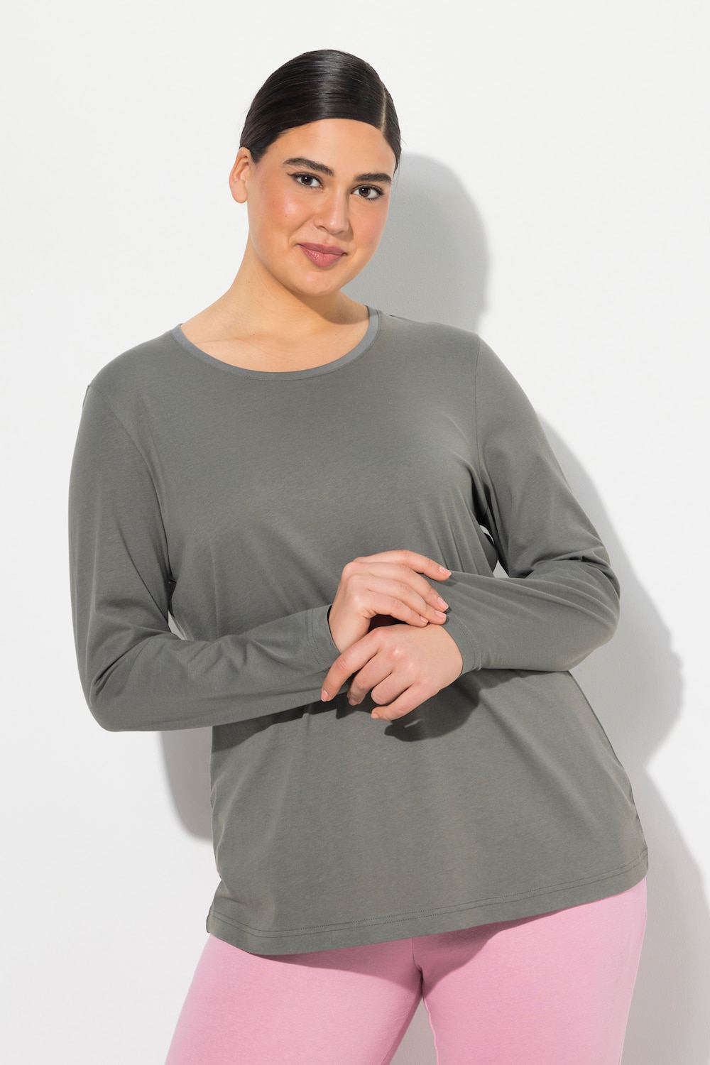 Große Größen Shirt, Damen, grau, Größe: 58/60, Baumwolle, Ulla Popken