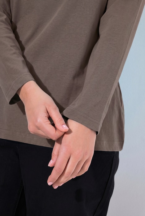 Shirt, Slim, Rundhalsausschnitt, Langarm