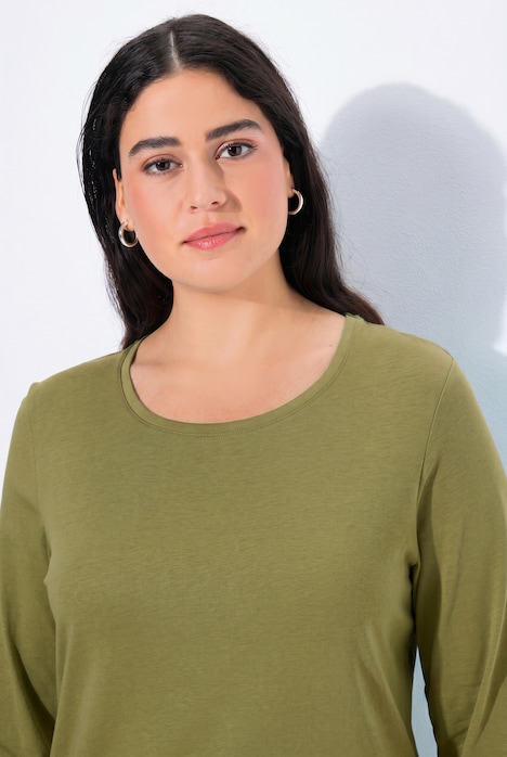 Shirt, Slim, Rundhalsausschnitt, Langarm