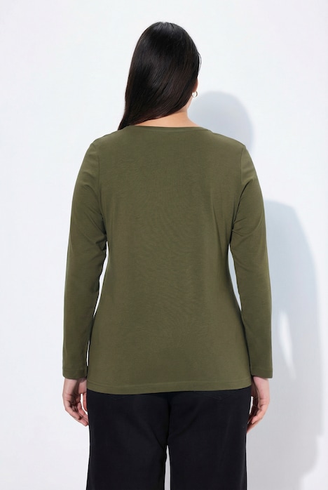 Shirt, Slim, Rundhalsausschnitt, Langarm
