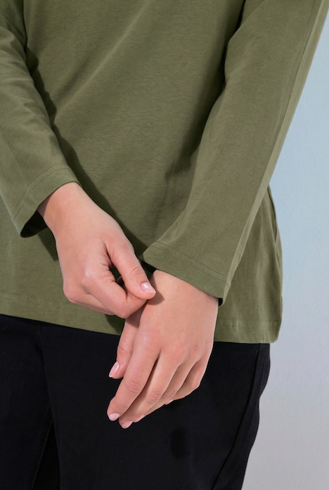 Shirt, Slim, Rundhalsausschnitt, Langarm