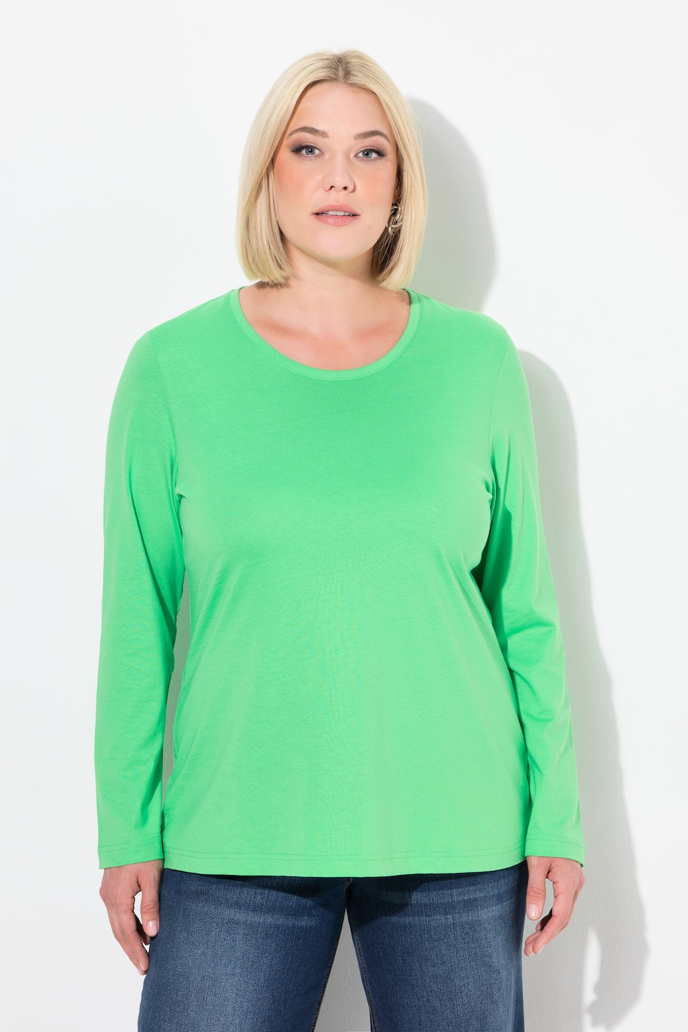 Große Größen Shirt, Damen, grün, Größe: 42/44, Baumwolle, Ulla Popken