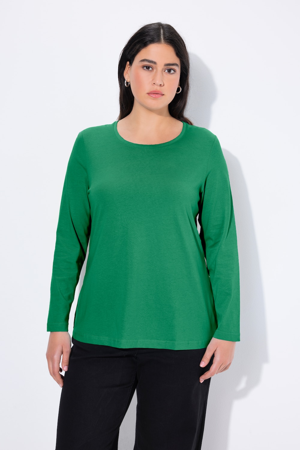 Große Größen Shirt, Damen, grün, Größe: 42/44, Baumwolle, Ulla Popken