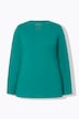 Bluzka, slim, okrągły dekolt, długi rękaw