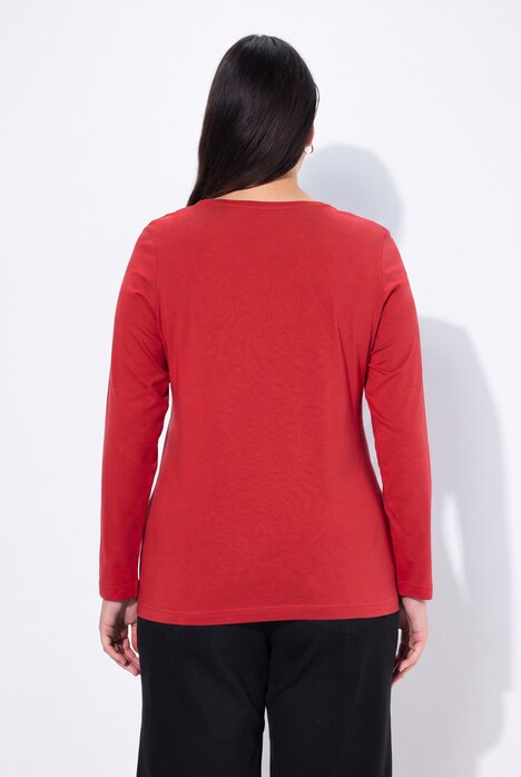 Shirt, Slim, Rundhalsausschnitt, Langarm