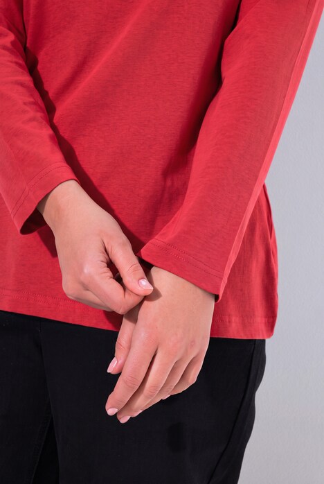 Shirt, Slim, Rundhalsausschnitt, Langarm