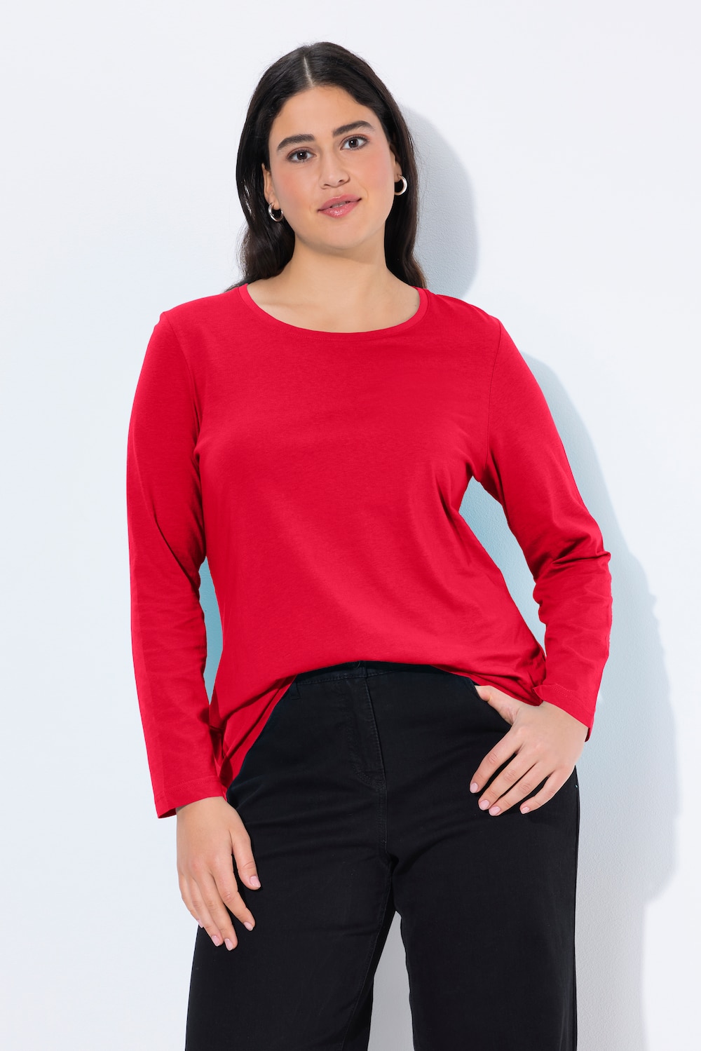 Große Größen Shirt, Damen, rot, Größe: 58/60, Baumwolle, Ulla Popken