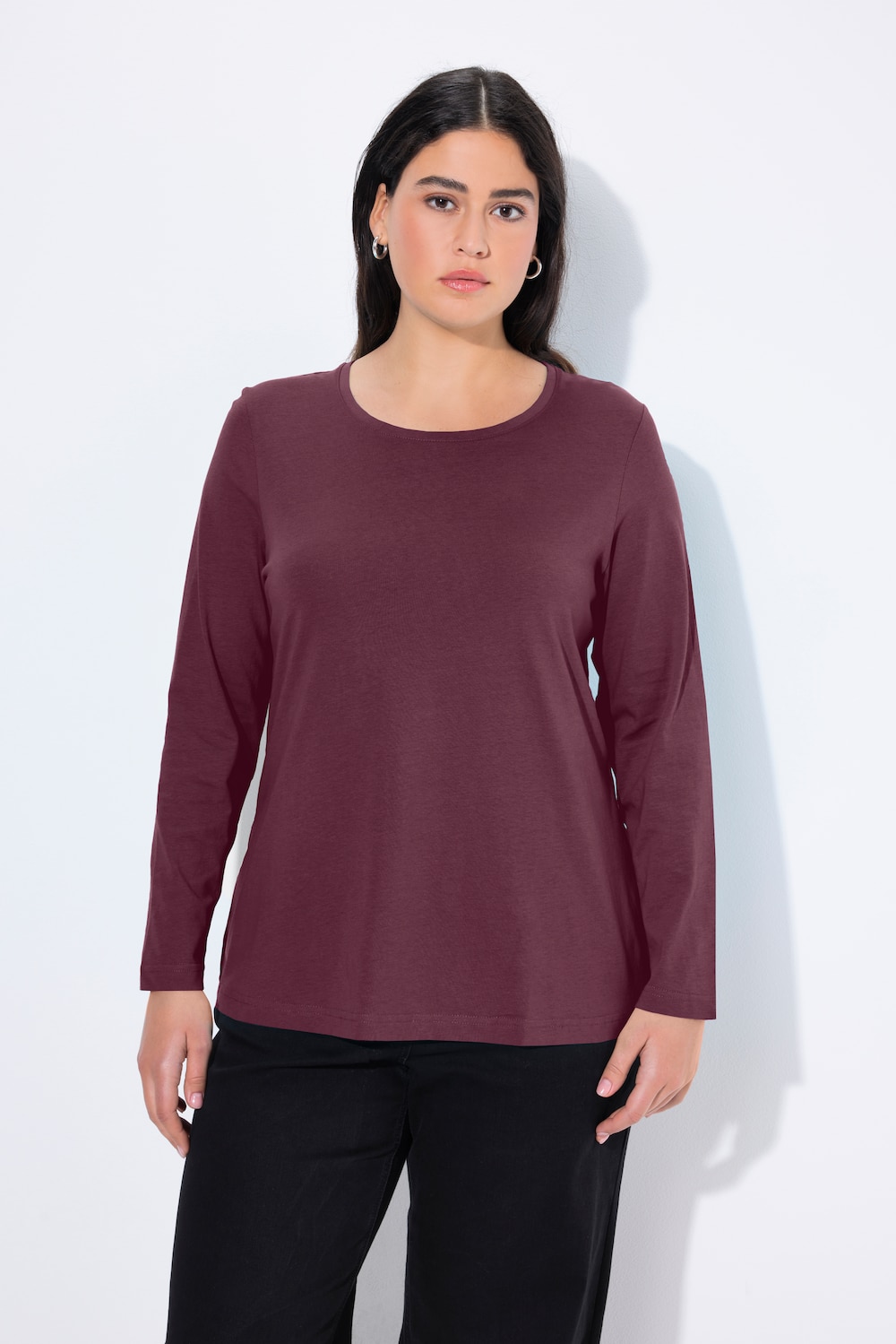 Große Größen Shirt, Damen, lila, Größe: 46/48, Baumwolle, Ulla Popken