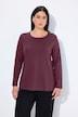 Shirt, slim, ronde hals, lange mouw