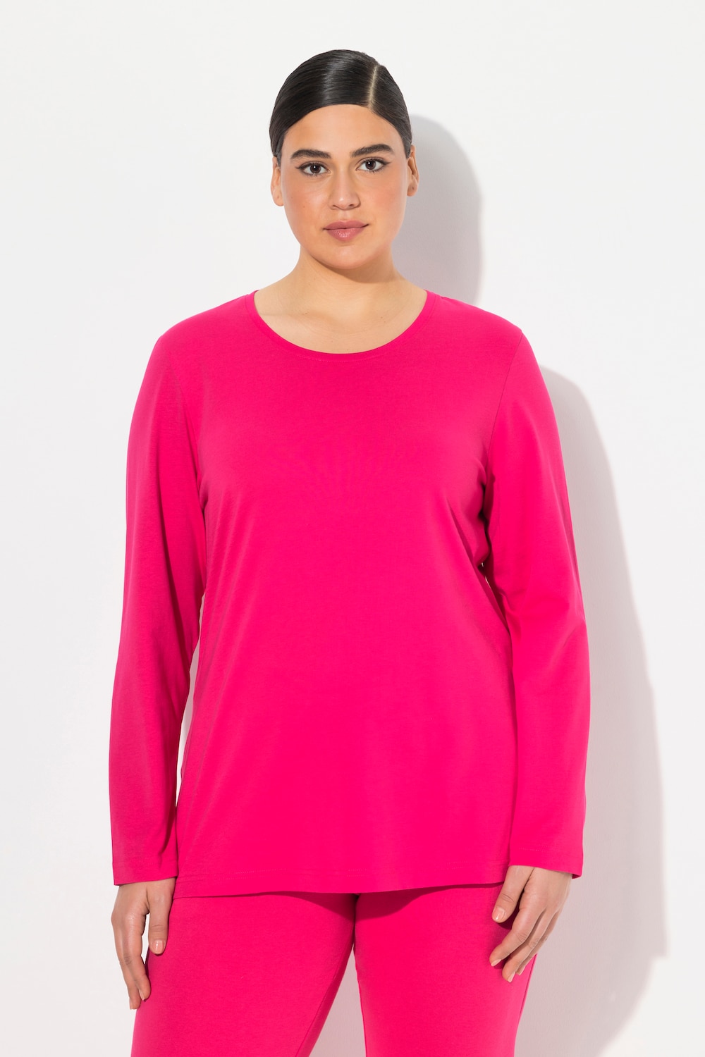 Große Größen Shirt, Damen, rosa, Größe: 42/44, Baumwolle, Ulla Popken