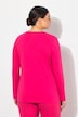 Basic Round Neck Long Sleeve Slim Fit Cotton Tee