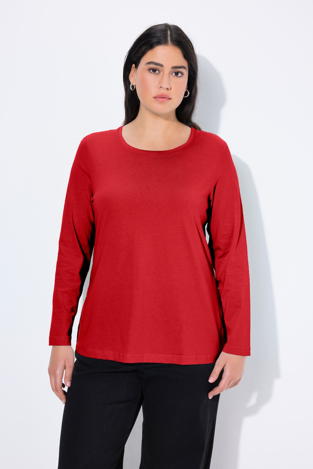 Große Größen Shirt, Damen, rot, Größe: 42/44, Baumwolle, Ulla Popken
