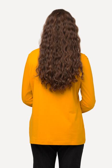 Basic Round Neck Long Sleeve Slim Fit Cotton Tee