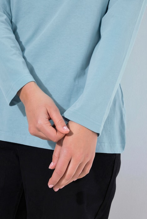 Shirt, Slim, Rundhalsausschnitt, Langarm
