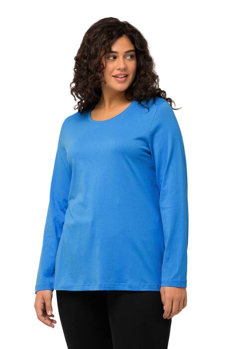 Tričko, Slim, kulatý výstřih, dlouhé rukávy